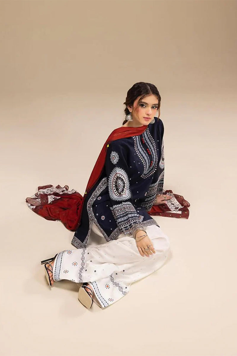 JAZMIN - 3PC DHANAK EMBROIDERED MI-W167 JAZMIN - 3PC DHANAK EMBROIDERED MI-W167