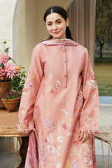 ZARA SHAH JAHAN - 3PC DHANAK EMBROIDERED MI-W89