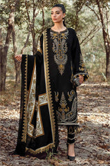 MARIA B- 3PC DHANAK EMBROIDERED MI-W174B