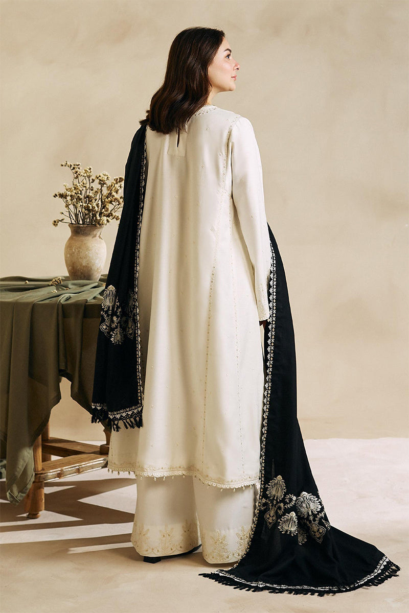 ZARA SHAH JAHAN - 3PC DHANAK EMBROIDERED MI-W80W ZARA SHAH JAHAN - 3PC DHANAK EMBROIDERED MI-W80W