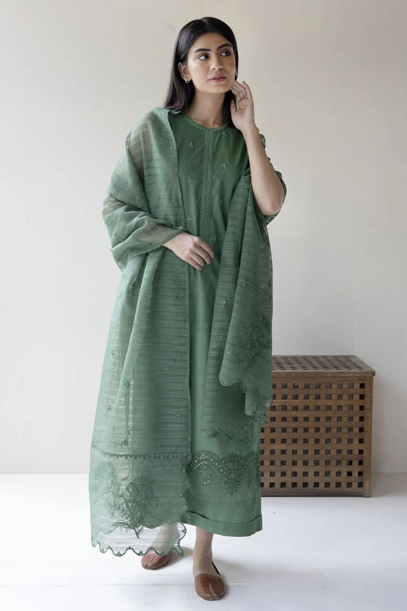 DYOT- 3PC LAWN EMBROIDERED MI-23