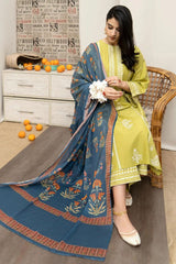 URGE- 3PC LAWN EMBROIDERED MI-110