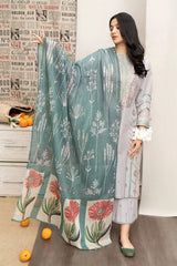 URGE- 3PC LAWN EMBROIDERED MI-108