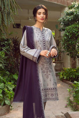 JAZMIN- 3PC LAWN EMBROIDERED MI-34