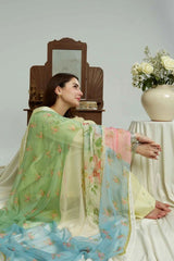 ZARA SHAH JHAN- 3PC LAWN EMBROIDERED MI-117