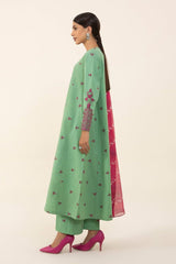 SAPPHIRE- 3PC LAWN EMBROIDERED MI-122