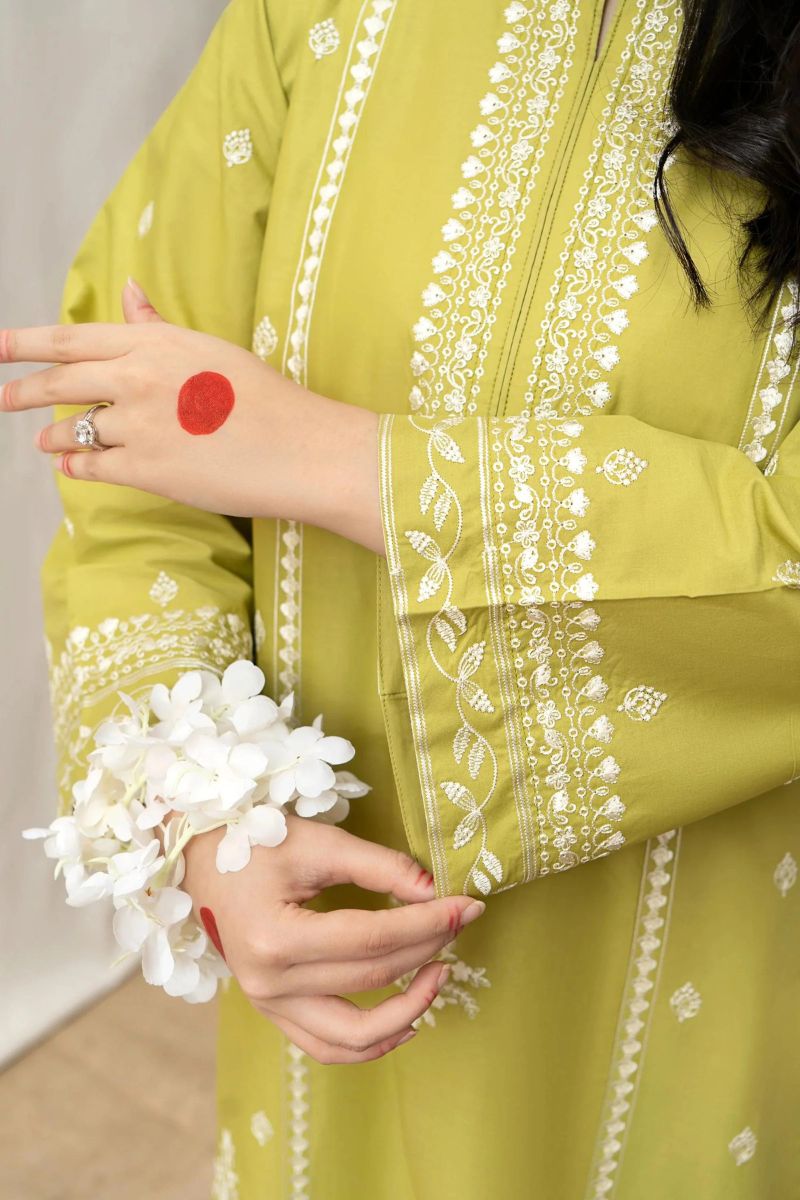 URGE- 3PC LAWN EMBROIDERED MI-110