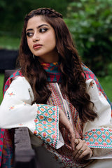 SAPPHIRE -3PC DHANAK EMBRIDERED MI-W147