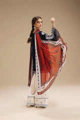 JAZMIN - 3PC DHANAK EMBROIDERED MI-W167