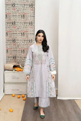 URGE- 3PC LAWN EMBROIDERED MI-108