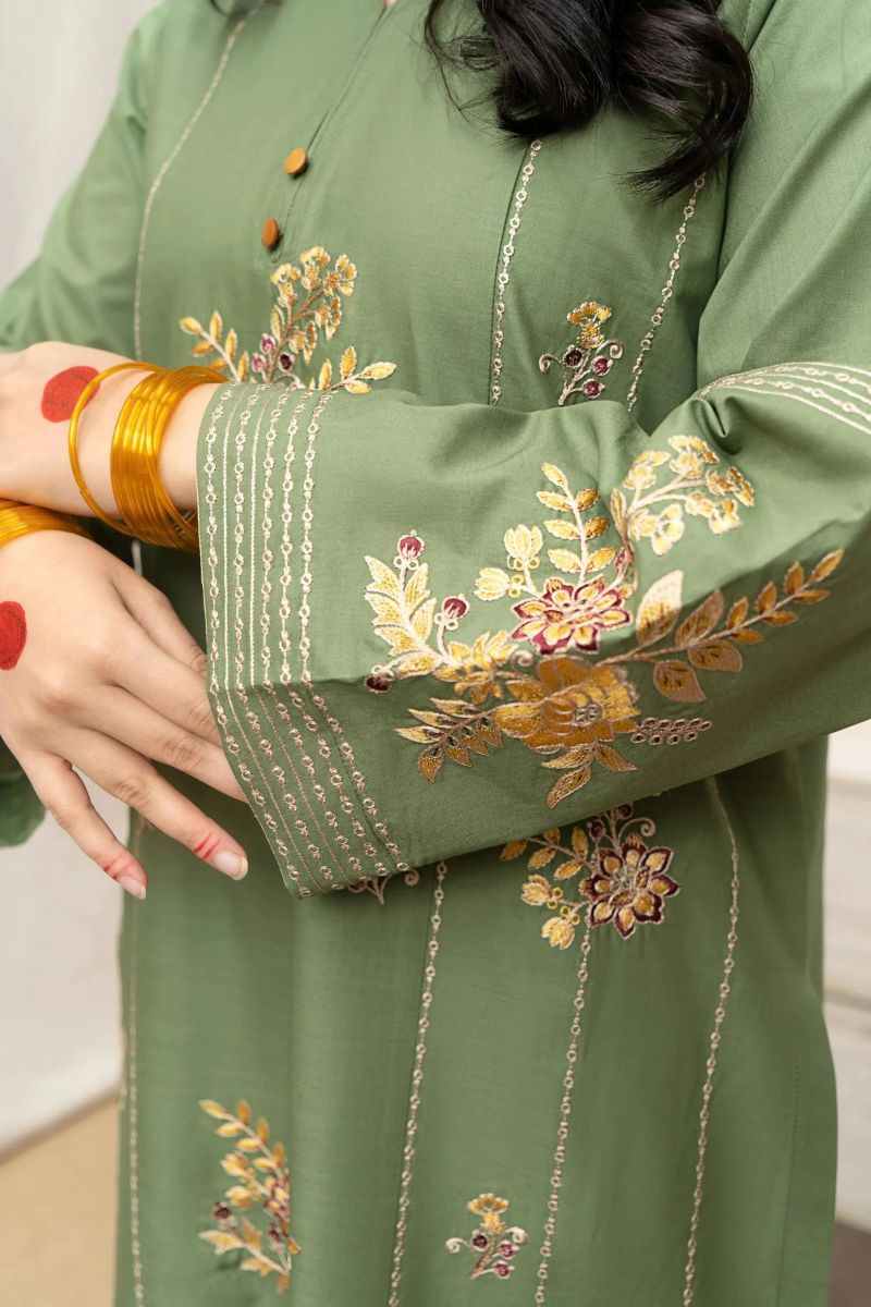 URGE- 3PC LAWN EMBROIDERED MI-114