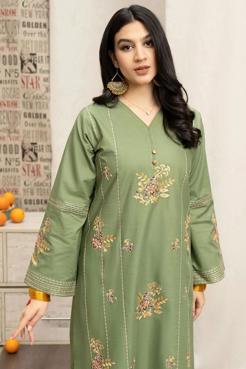 URGE- 3PC LAWN EMBROIDERED MI-114
