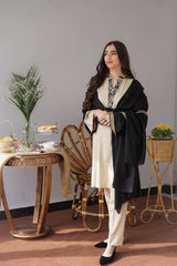 AISLING - 3PC DHANAK EMBROIDERED MI-W164