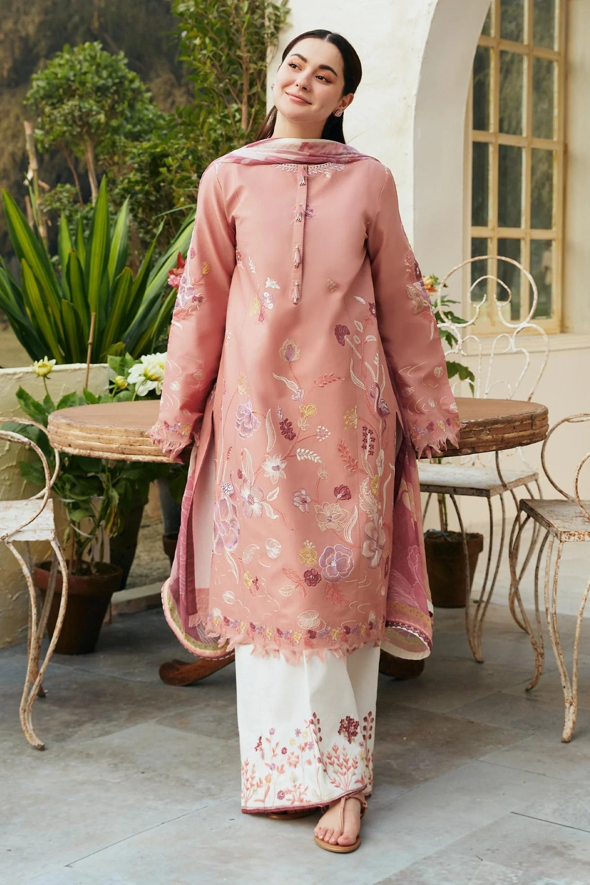 ZARA SHAH JAHAN - 3PC DHANAK EMBROIDERED MI-W89