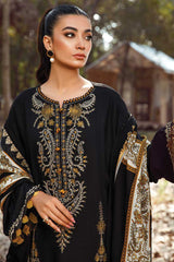 MARIA B- 3PC DHANAK EMBROIDERED MI-W174B