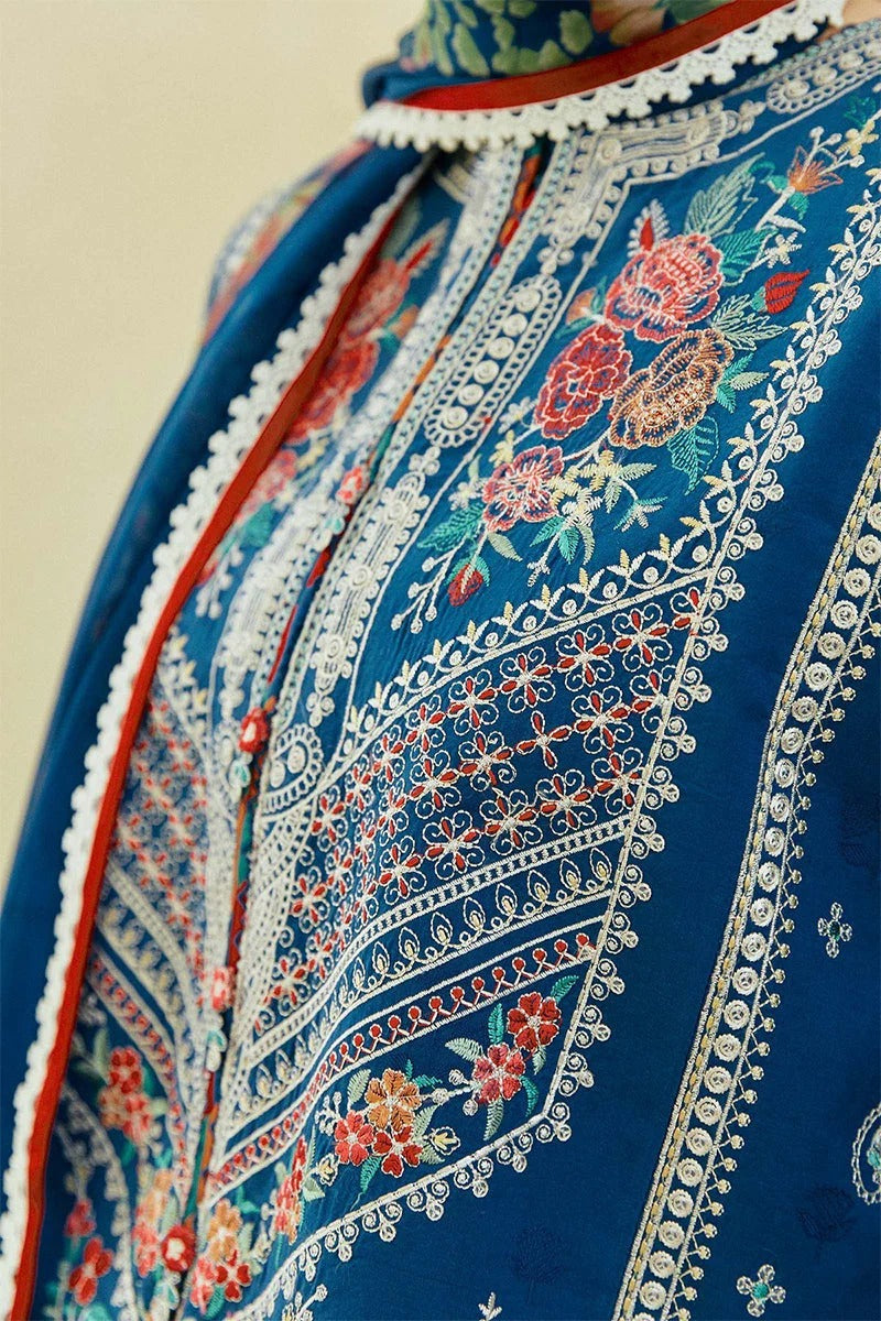 ZARA SHAH JAHAN - 3PC LAWN EMBROIDERED MI-131