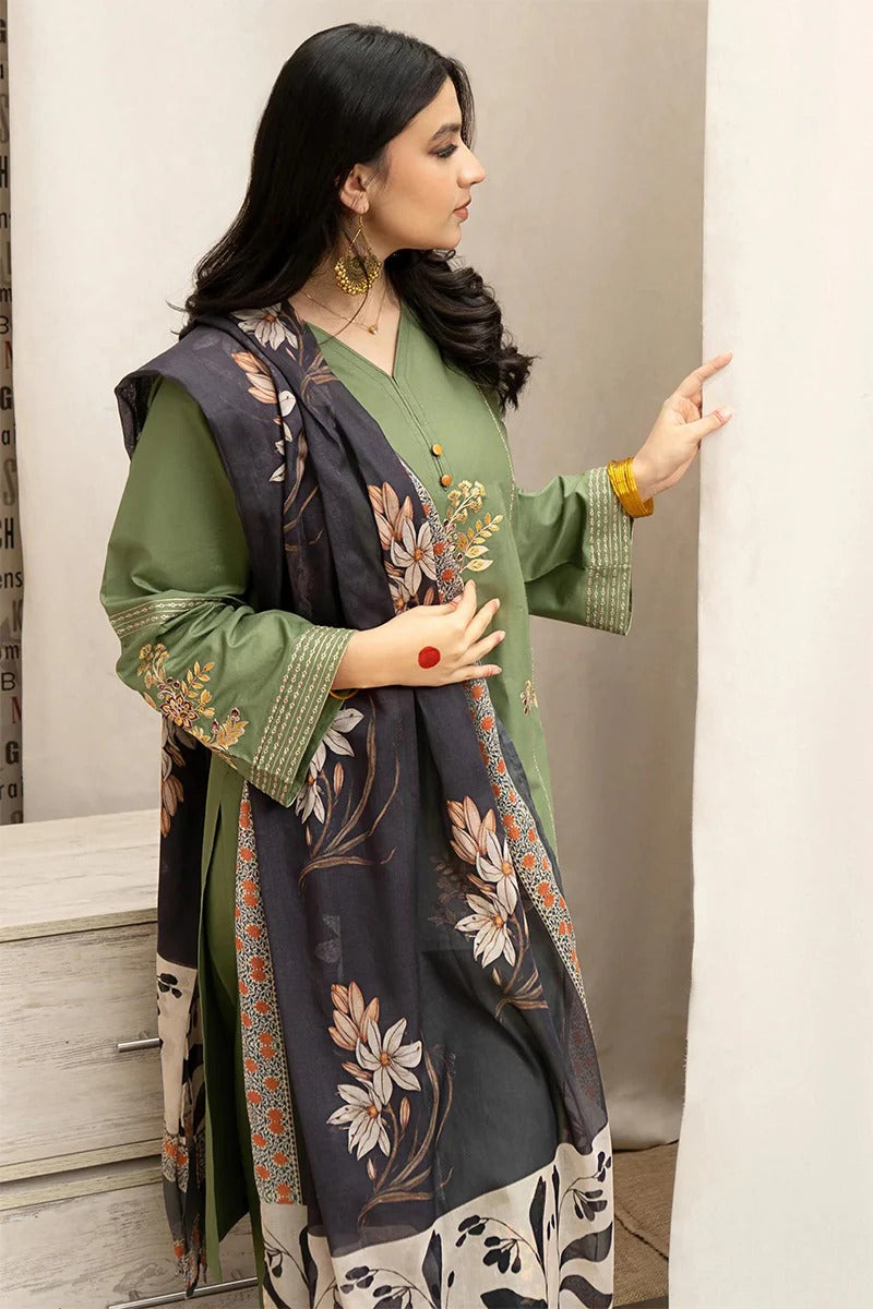 URGE - 3PC DHANAK EMBROIDERED MI-W114
