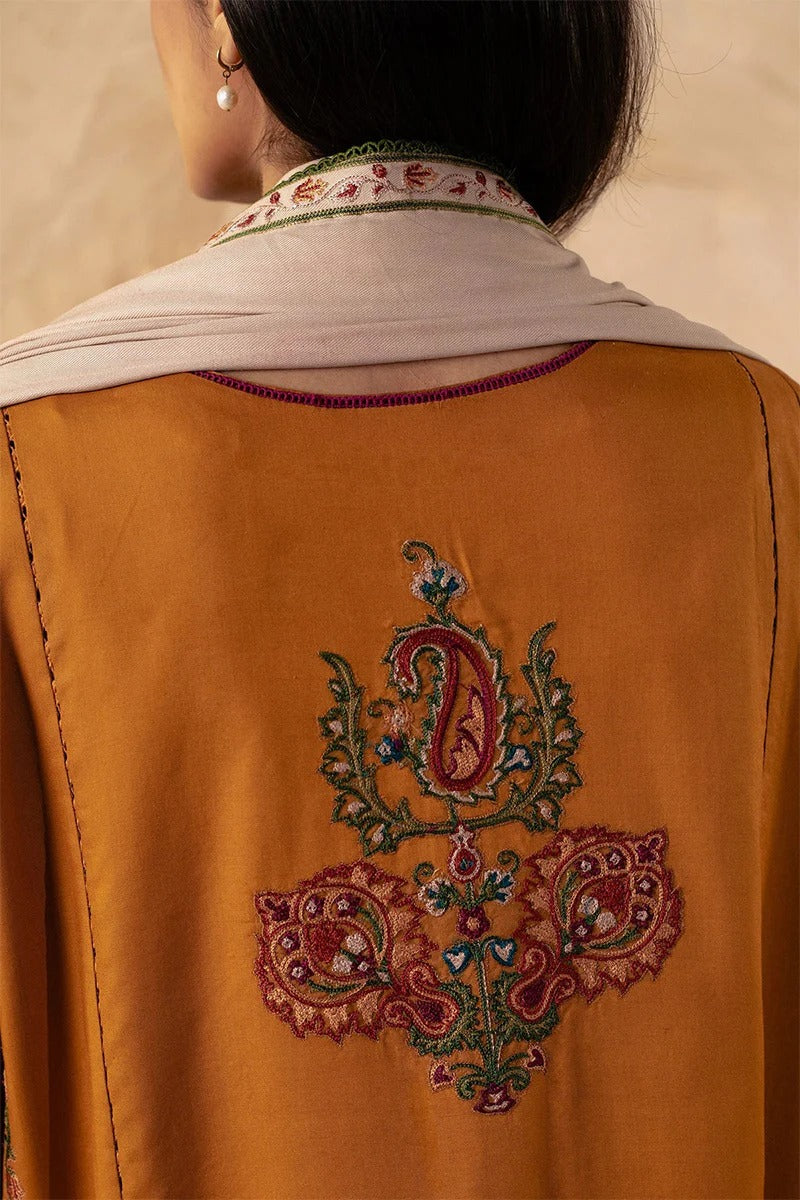 ZARA SHAHJAHAN - 3PC DHANAK EMBROIDERED MI-W78M