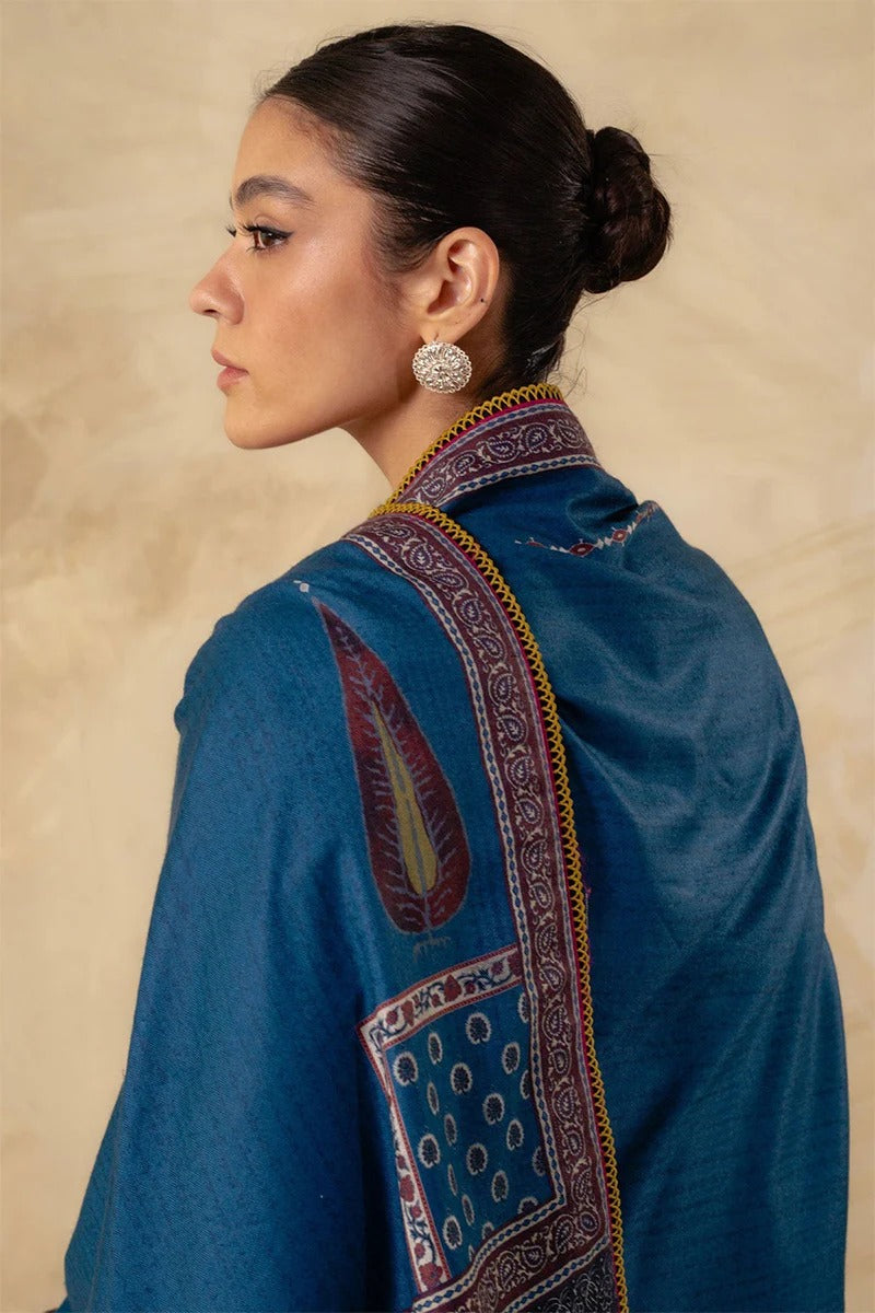 ZARA SHAH JAHAN - 3PC DHANAK EMBROIDERED MI-W143