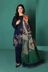NISHAT -3PC DHANAK EMBRIODERED MI-W67