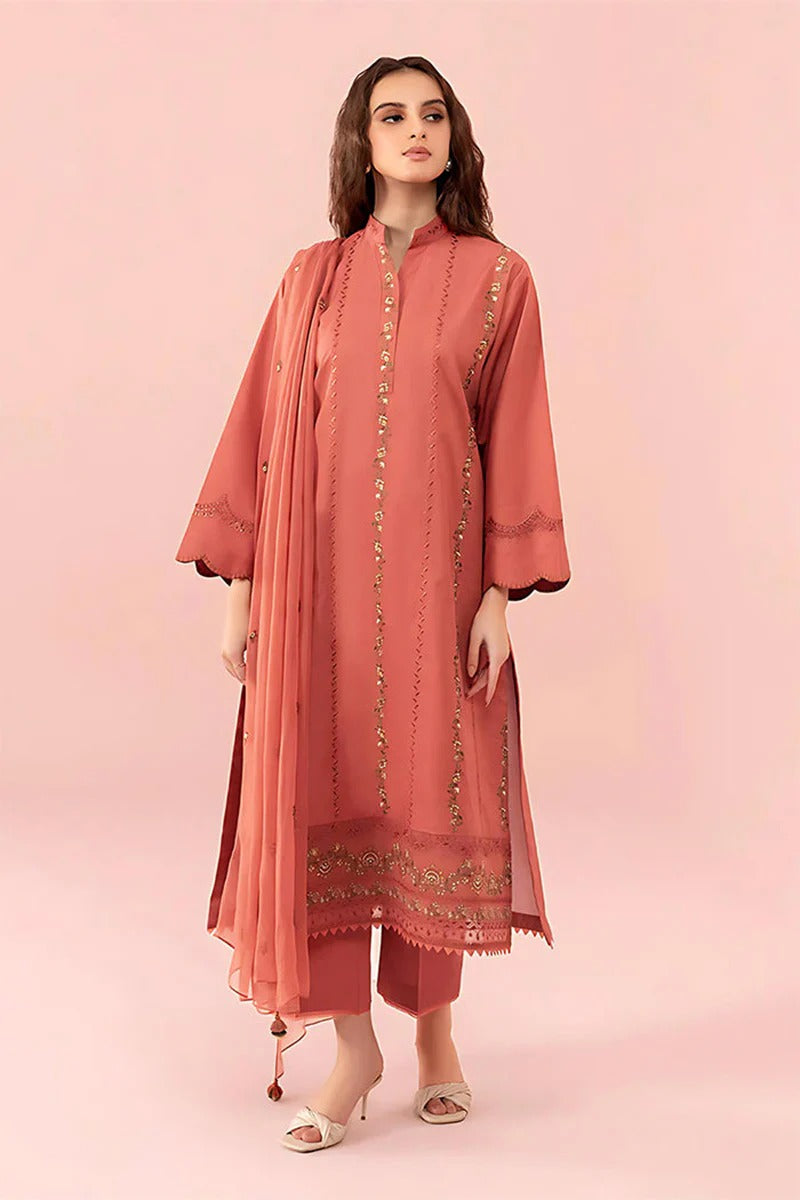 SAPPHIRE - 3PC DHANAK EMBROIDERED MI-W85
