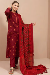 KAYSERIA - 3PC DHANAK EMBROIDERED MI-W68