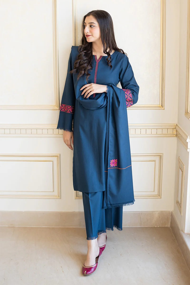 AISLING - 3PC DHANAK EMBROIDERED MI-W70