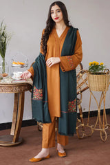 AISLING - 3PC DHANAK EMBROIDERED MI-W09