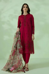 SAPPHIRE - 3PC DHANAK EMBROIDERED MI-W50
