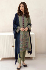 JAZMIN - 3PC DHANAK EMBROIDERED MI-W60