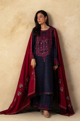 ZARA SHAH JAHAN - 3PC DHANAK EMBROIDERED MI-W80B