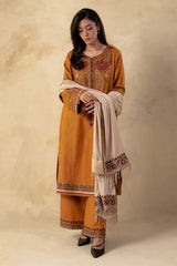 ZARA SHAHJAHAN - 3PC DHANAK EMBROIDERED MI-W78M