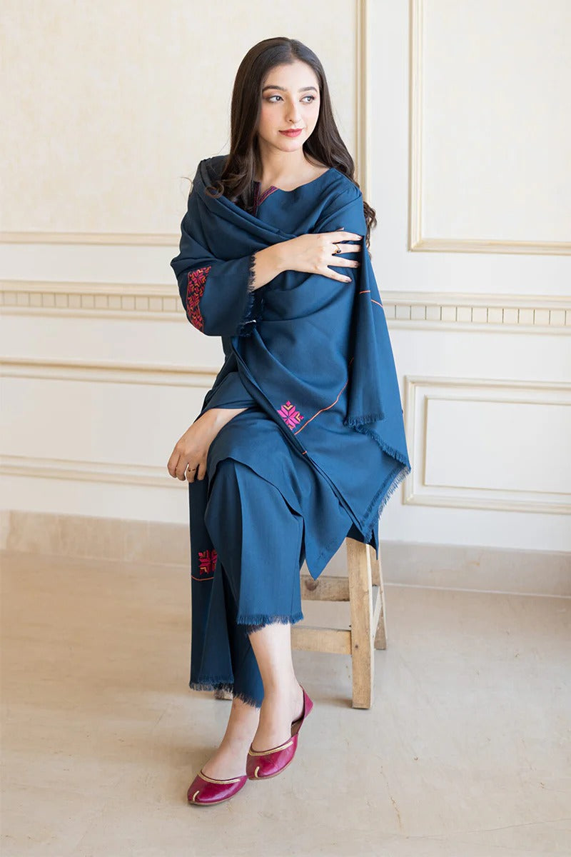 AISLING - 3PC DHANAK EMBROIDERED MI-W70