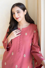 AISLING - 3PC DHANAK EMBROIDERED MI-W71