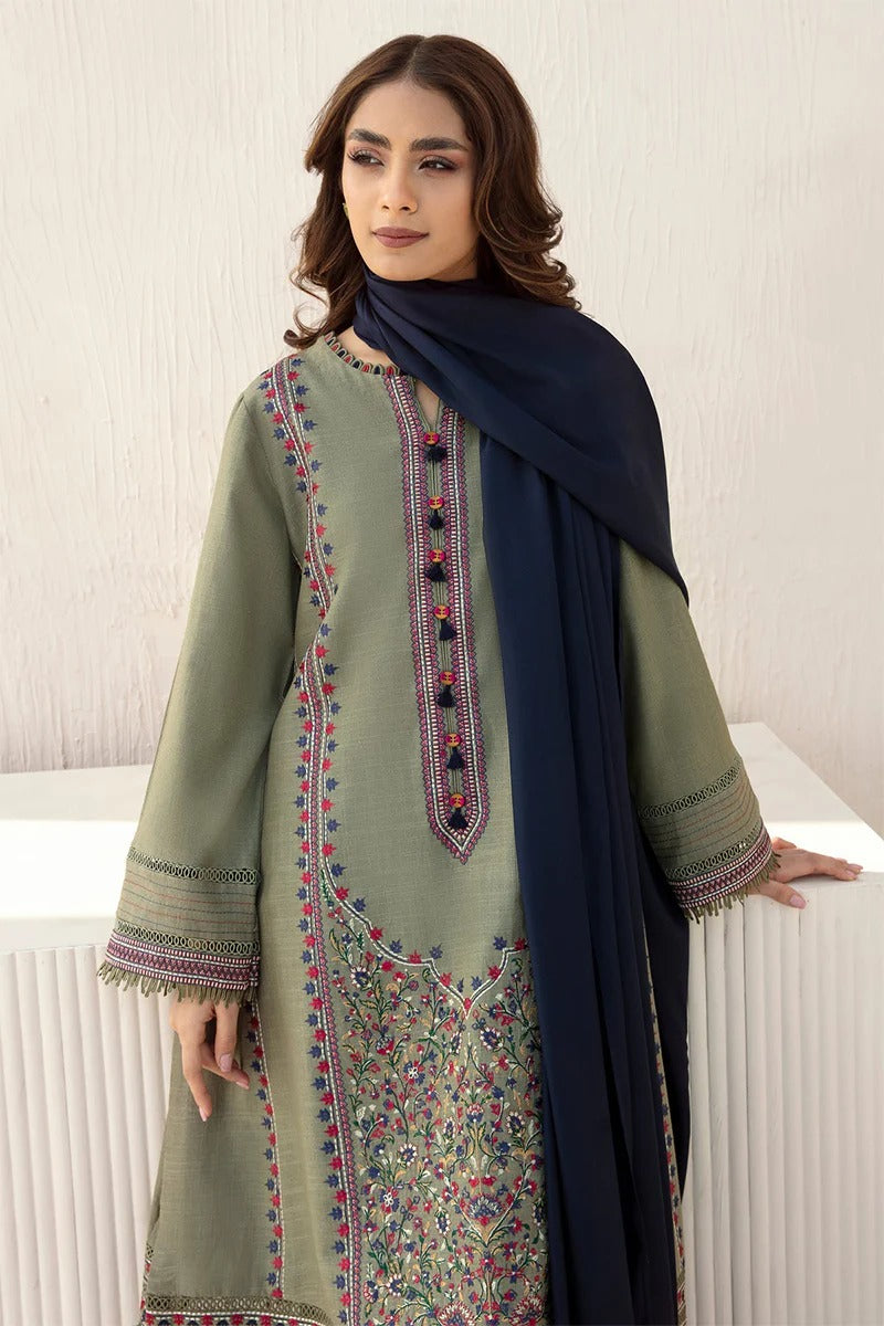 JAZMIN - 3PC DHANAK EMBROIDERED MI-W60