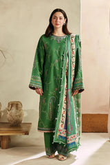 ZARA SHAH JAHAN - 3PC DHANAK EMBROIDERED MI-W81G