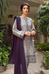 JAZMIN 3PC DHANAK EMBROIDERED MI-W34