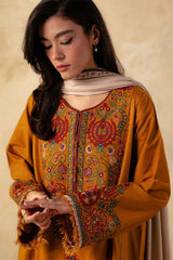 ZARA SHAHJAHAN - 3PC DHANAK EMBROIDERED MI-W78M