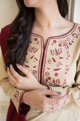 AISLING - 3PC DHANAK EMBROIDERED MI-W72