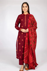 KAYSERIA - 3PC DHANAK EMBROIDERED MI-W68