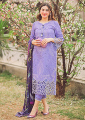 MUSHQ - 3PC DHANAK EMBROIDERED MI-W94