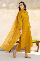 BAROQUE - 3PC DHANAK EMBROIDERED MI-W95
