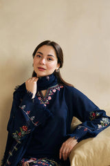 ZARA SHAHJAHAN - 3PC DHANAK EMBROIDERED MI-W79
