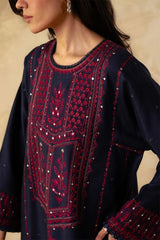 ZARA SHAH JAHAN - 3PC DHANAK EMBROIDERED MI-W80B
