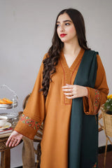 AISLING - 3PC DHANAK EMBROIDERED MI-W09