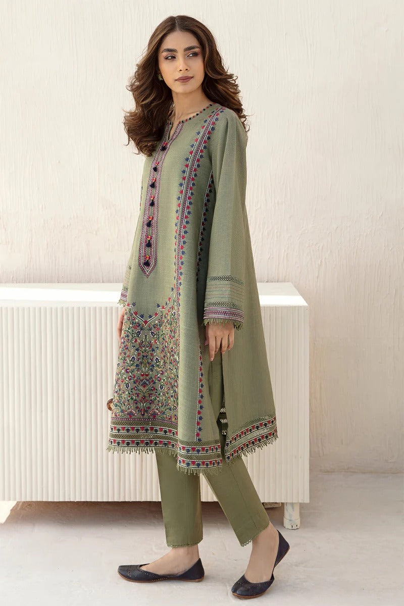JAZMIN - 3PC DHANAK EMBROIDERED MI-W60