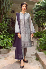 JAZMIN 3PC DHANAK EMBROIDERED MI-W34